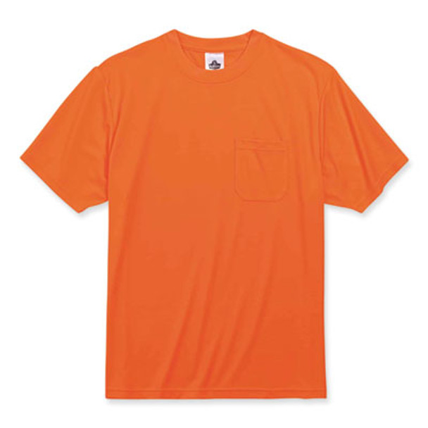 Glowear 8089 Non-Certified Hi-Vis T-Shirt, Polyester, 5X-Large, Orange