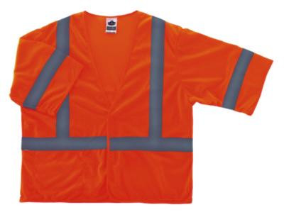 Glowear 8310Hl Type R Class 3 Economy Mesh Vest, Polyester, Large To X-Large, Orange