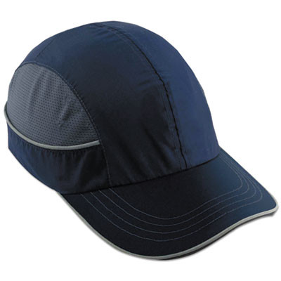 Skullerz 8950 Bump Cap, Long Front Brim, Xxx-Small To Large (Up To 7.5), 0.01" Insert, Navy
