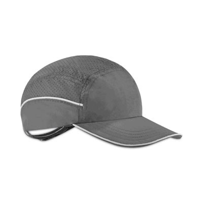 Skullerz 8965 Lightweight Bump Cap Hat With Led Lighting, Long Front Brim, One Size Fits Most, 0.01" Insert, Black