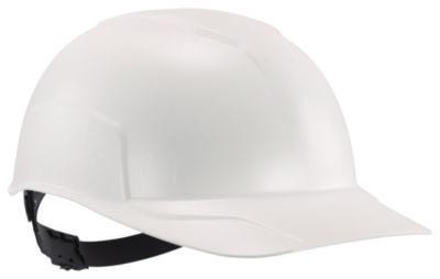 Skullerz 8952 Hard Shell Bump Cap, Short Front Brim, One Size Fits Most (6.13 To 8), White