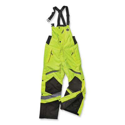 Glowear 8928 Class E Hi-Vis Insulated Bibs, 4X-Large, Lime