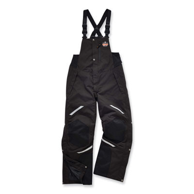 N-Ferno 6471 Thermal Bibs With 500D Nylon Shell, 4X-Large, Black