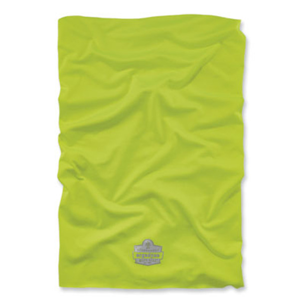 Chill-Its 6487 Cooling Performance Knit Multi-Band, Polyester/Spandex, One Size Fits Most, Hi-Vis Lime