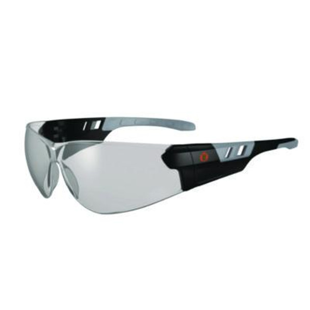 Skullerz Saga Anti-Scratch/Anti-Fog Safety Glasses, Matte Black Frameless, Indoor/Outdoor Polycarbonate Lens