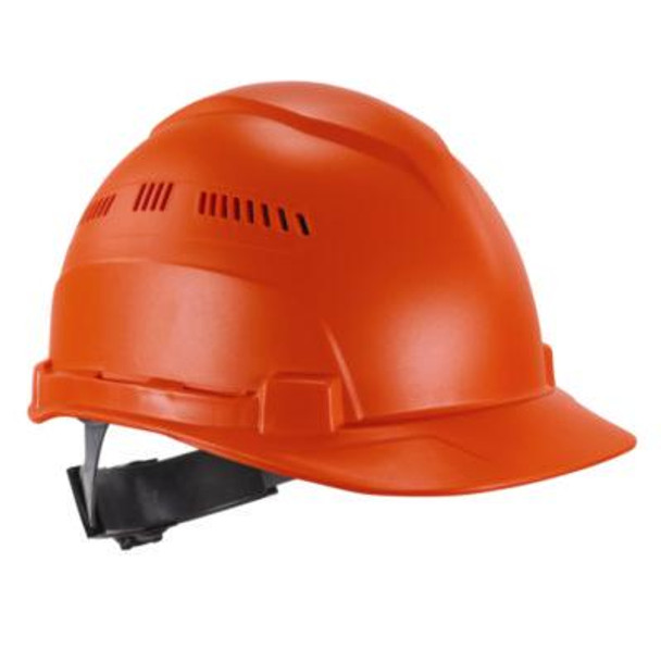 Skullerz 8966 Class C Lightweight Capstyle Hard Hat, Adjustable Venting, 6-Point Rachet Suspension, Orange