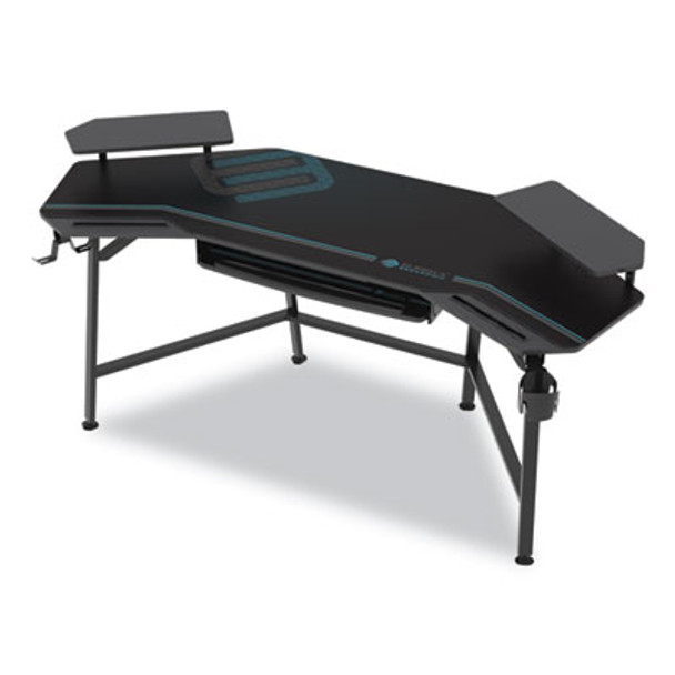 Aero Gaming Desk, 72.06" x 23.63" x 38", Black