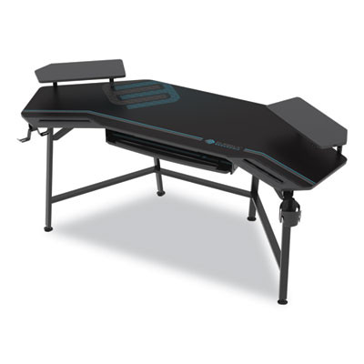 Aero Gaming Desk, 72.06" x 23.63" x 38", Black