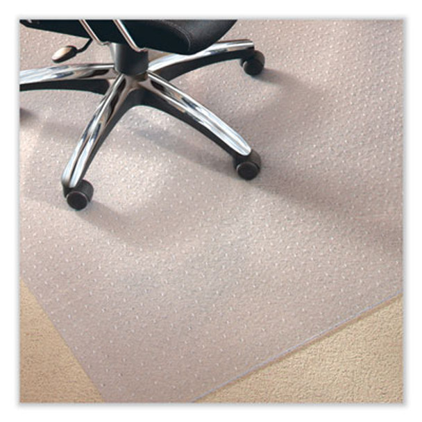 Everlife Chair Mat For Medium Pile Carpeted Floors, Rectangular, 60" x 96", Clear