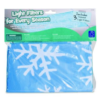 Fluorescent Light Filter Covers, Rectangular, Seasonal Designs, Blue, 3 Covers