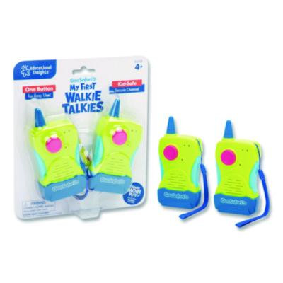 My First Walkie Talkies, 2 Radios, 300 Ft Range, 8.9 x 7 x 1.2, Multicolor