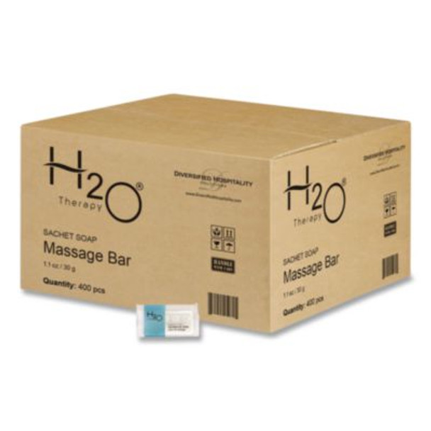 H2O Therapy Soaps, White Tea And Lemongrass, 1.1 Oz Bar, 400/Carton