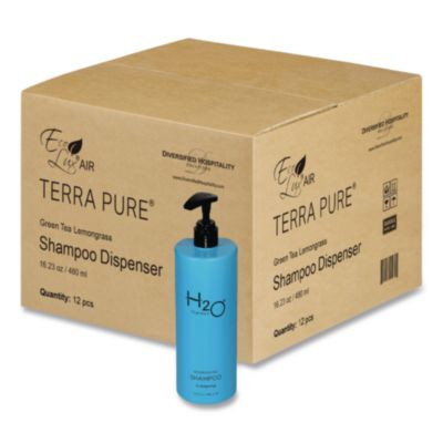 H2O Therapy Shampoo Air Pump, White Tea And Lemongrass Scent, 16.23 Oz Bottle, 12/Carton