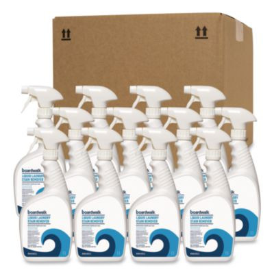 Liquid Laundry Stain Remover, Fresh And Clean Scent, 32 Oz Bottle, 6/Carton