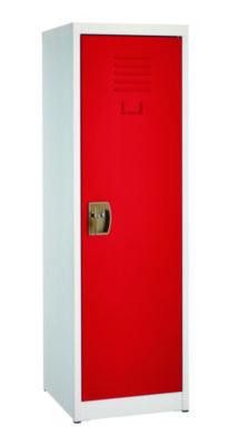 Steel Storage Locker, 1 Compartment, 15 x 15 x 48, Red