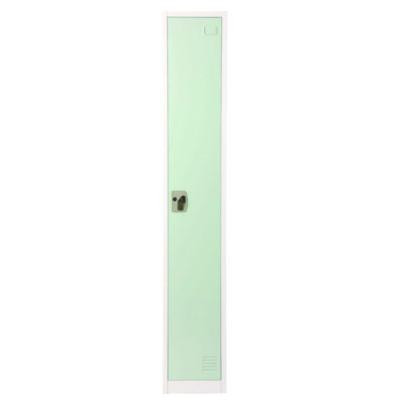 Steel Storage Locker, 1 Compartment, 12 x 12 x 72, Misty Green
