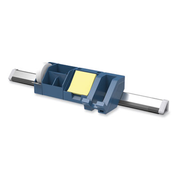 Konnect Desk Organizer And Cable Management Five-Piece Kit, Plastic, Blue