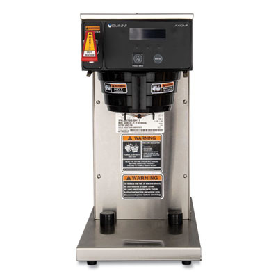 Axiom Dv-Tc Dual-Voltage Thermal Carafe Coffee Brewer, 12 Cups, Silver/Black