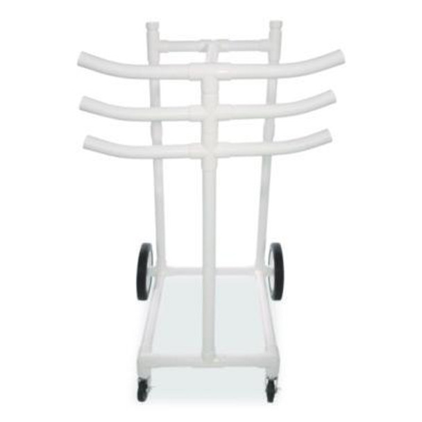 Hoop Storage Rack, Plastic, 176 Lb Capacity, 26 x 22 x 49, White