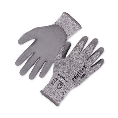 Proflex 7030 Ansi A3 Pu Coated Cr Gloves, En388: 4X42C, 9" Long, X-Large, Gray, 12 Pairs