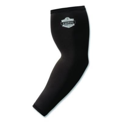Chill-Its 6691 Cooling Arm Sleeves With Box-Handling Grip, Polyester/Spandex, Medium, Black, Pair