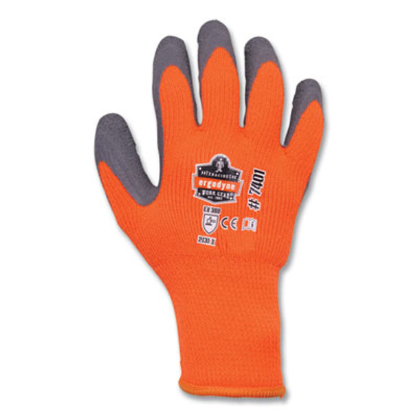 Proflex 7401-Case Coated Lightweight Winter Gloves, En388: 2131X, 10" Long, Medium, Orange, 144 Pairs/Carton