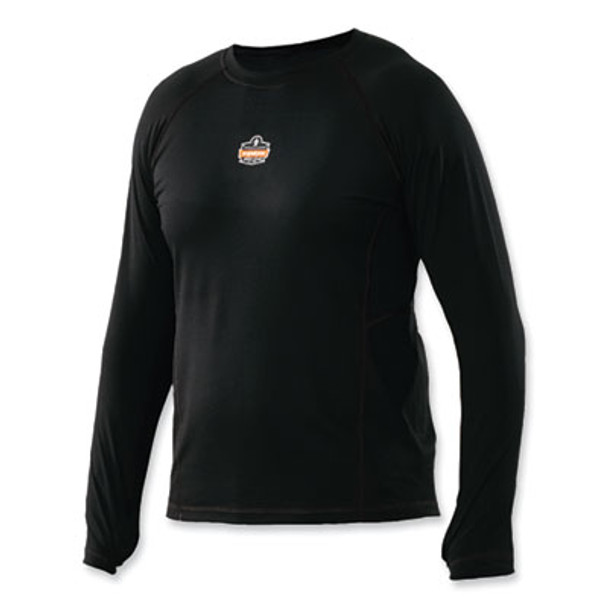 N-Ferno 6435 Midweight Long Sleeve Base Layer Shirt, Large, Black