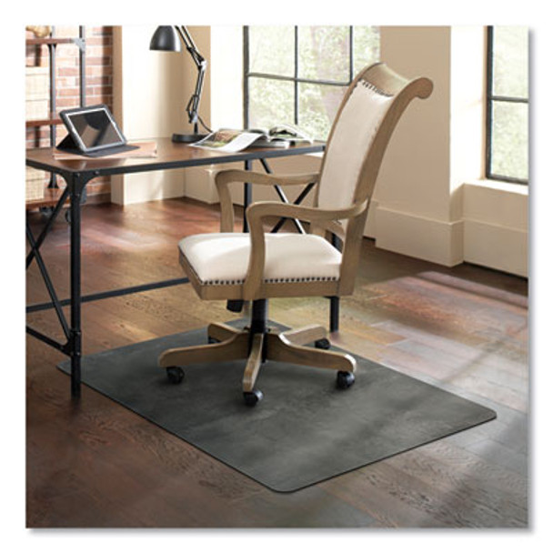 Trendsetter Chair Mat For Hard Floors, Rectangular, 36" x 48", Pewter Gray