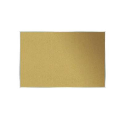 Natural Cork Bulletin Board With Aluminum Frame, 87.91" x 48.5", Tan Surface, Satin Aluminum Frame