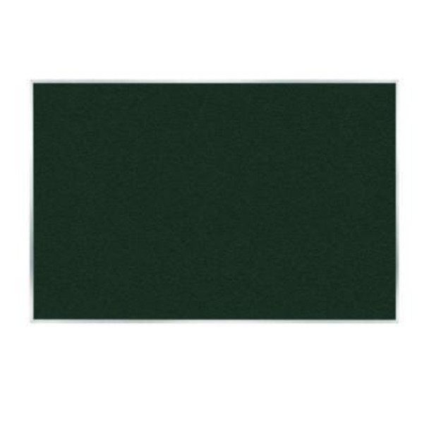 Vinyl Bulletin Board With Aluminum Frame, 87.91" x 48.5", Ebony Surface, Satin Aluminum Frame