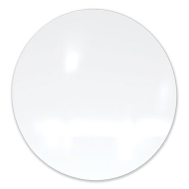 Coda Low Profile Circular Magnetic Glassboard, 24" x 24", White Surface