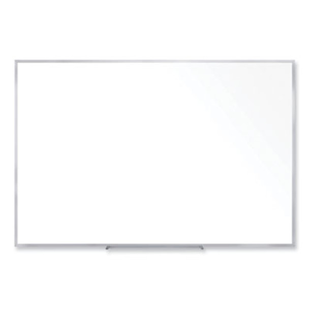 Non-Magnetic Whiteboard With Aluminum Frame, 60.63" x 48.47", White Surface, Satin Aluminum Frame