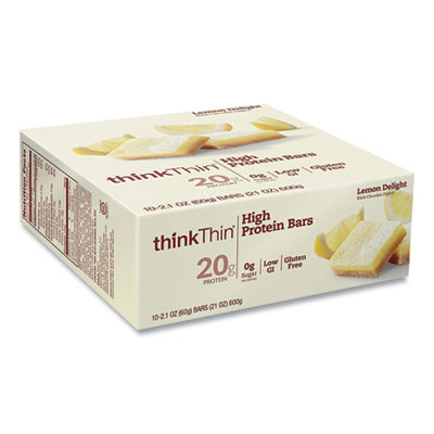 High Protein Bars, Lemon Delight, 2.1 Oz Bar, 10 Bars/Carton