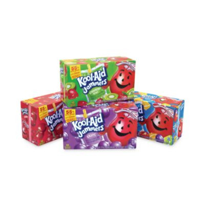 Jammers Juice Pouch Variety Pack, 6 Oz Pouch, 40/Carton