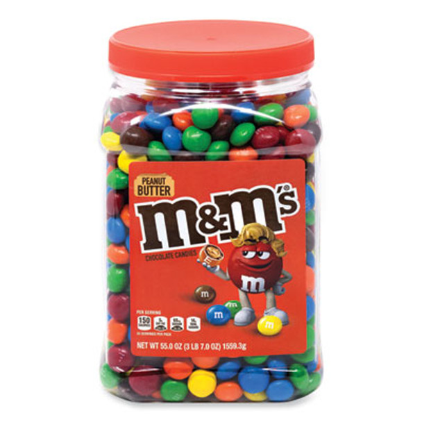 Peanut Butter Milk Chocolate Candy Jar, 55 Oz Jar
