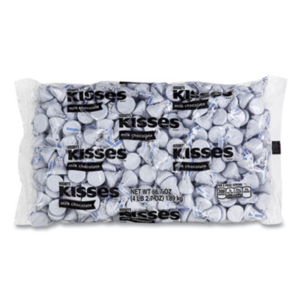 Kisses, Milk Chocolate, White Wrappers, 66.7 Oz Bag