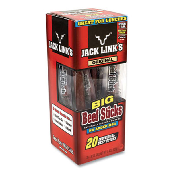Big Beef Sticks, 0.92 Oz Sticks, 20 Sticks/Carton