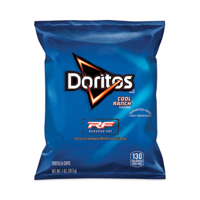 Reduced Fat Cool Ranch Tortilla Chips, 1 Oz Bag, 72 Bags/Carton