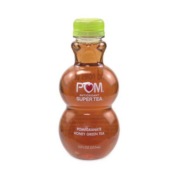 Antioxidant Super Tea, Pomegranate Honey Green Tea, 12 Oz Bottles, 6/Carton