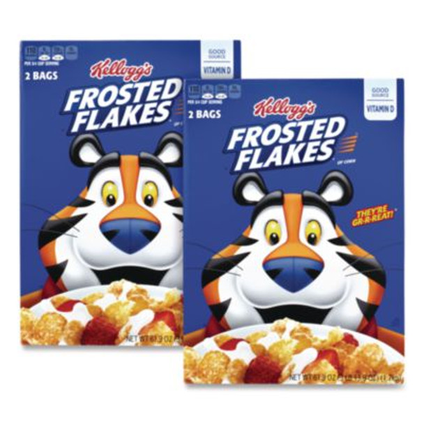 Frosted Flakes Breakfast Cereal, 2 Bags/61.9 Oz Box, 2 Boxes/Carton