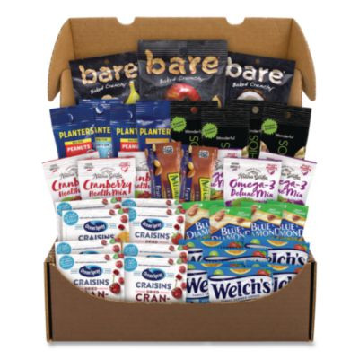 Fruits And Nuts Snack Box, 37 Assorted Snacks/Box
