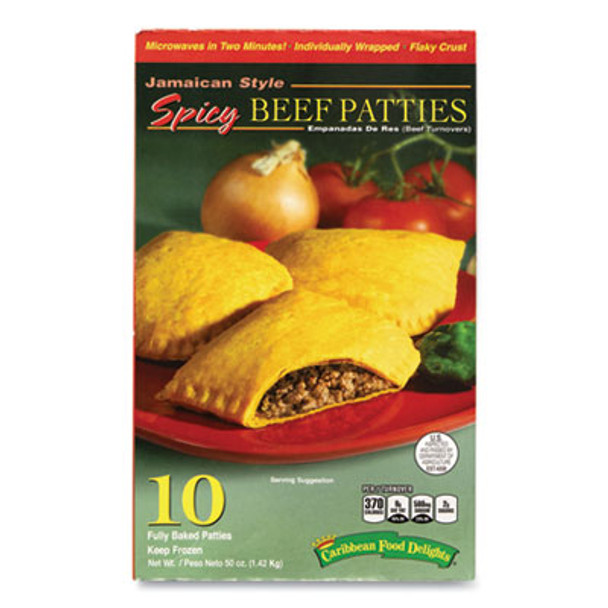 Jamacian Style Spicy Beef Empanadas, 5 Oz, 10/Carton