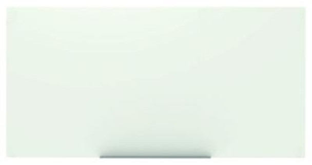 Magnetic Wall-Mounted Glass Board, 96" x 48", White Surface, Frameless