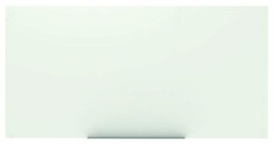 Magnetic Wall-Mounted Glass Board, 96" x 48", White Surface, Frameless