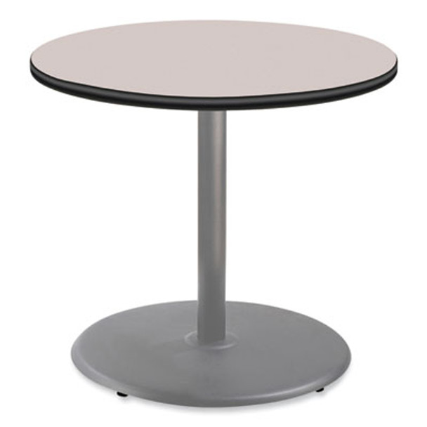 Cafe Table, 36" Diameter x 30h, Round Top/Base, Gray Nebula Top, Gray Base
