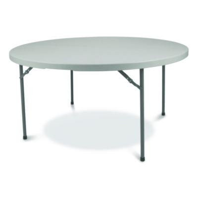 Comfort Max Fold-In-Half Table, Round, 48w x 48d x 29.25h, Speckled Gray Top, Gray Base/Legs