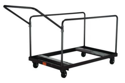Folding Table Dolly For Round Tables, 1,100 Lb Capacity, 27.75" x 47.5" x 31.25", Brown
