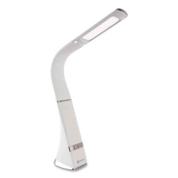 Wellness Series Recharge Led Desk Lamp, 10.75" To 18.75" High, White