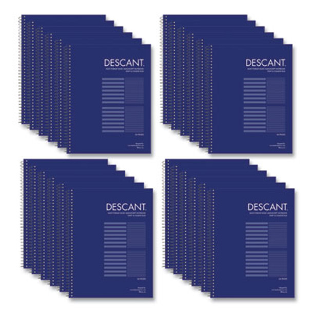 Music Notebook, Two-Column Format: Music Transcription And Medium/College Rule, Blue Cover, (32) 11 x 8.5 Sheets, 24/Carton