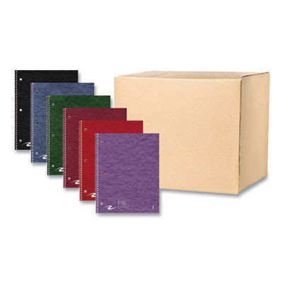 Stasher Subject Wirebound Notebooks, 1-Subject, Narrow Rule, Randomly Assorted Cover Colors, (100) 11 x 9 Sheets, 24/Carton